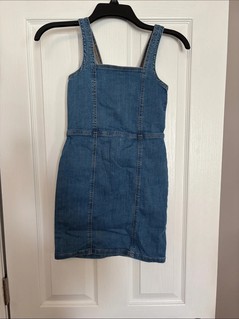 Kids size 8 art class Blue Denim Dress